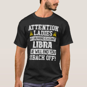 Zodiac Sign Libra Girlfriend Graphic T-Shirt