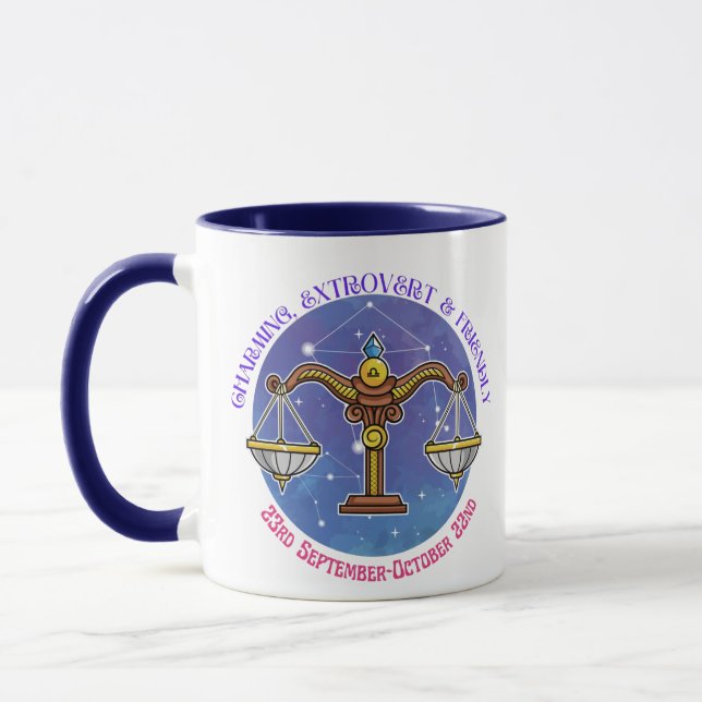 Zodiac Sign Libra  Mug (Left)