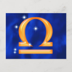 Zodiac sign Libra Postcard