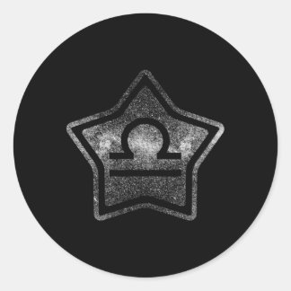 Zodiac Sign Libra Star 7 Zodiac Sign Classic Round Sticker