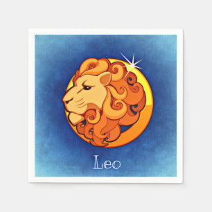 Zodiac_Sign_Lion Napkin