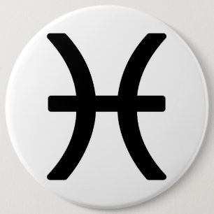 Zodiac sign Pisces 6 Cm Round Badge