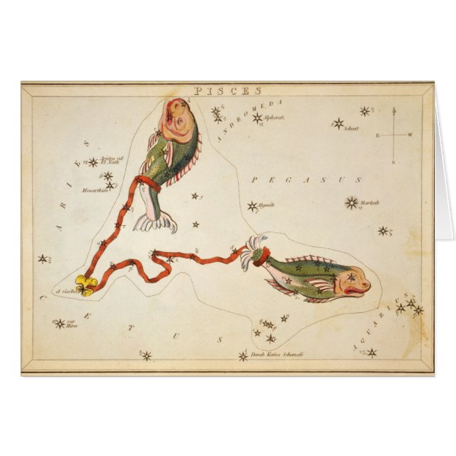 "Zodiac Sign: Pisces" cards (Front Horizontal)