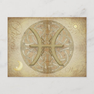 Zodiac Sign Pisces Postcard