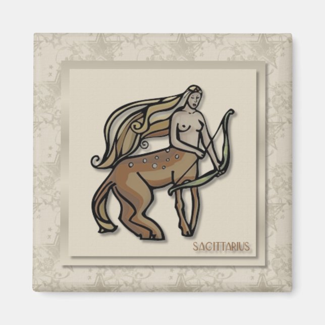 Zodiac Sign Sagittarius Magnet (Front)
