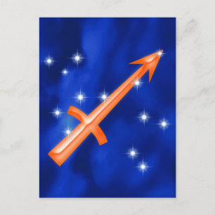 Zodiac sign Sagittarius Postcard