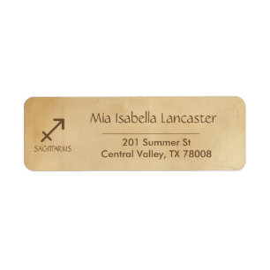 Zodiac Sign Sagittarius -  Return Address Labels