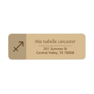 Zodiac Sign Sagittarius -- Return Address Labels