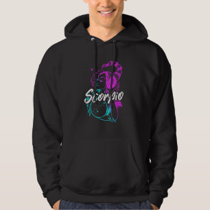 Zodiac Sign Scorpio Beautiful Girl Born In October Hoodie