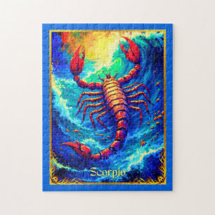 Zodiac Sign Scorpio Emerging from Deep Waters Jigsaw Puzzle