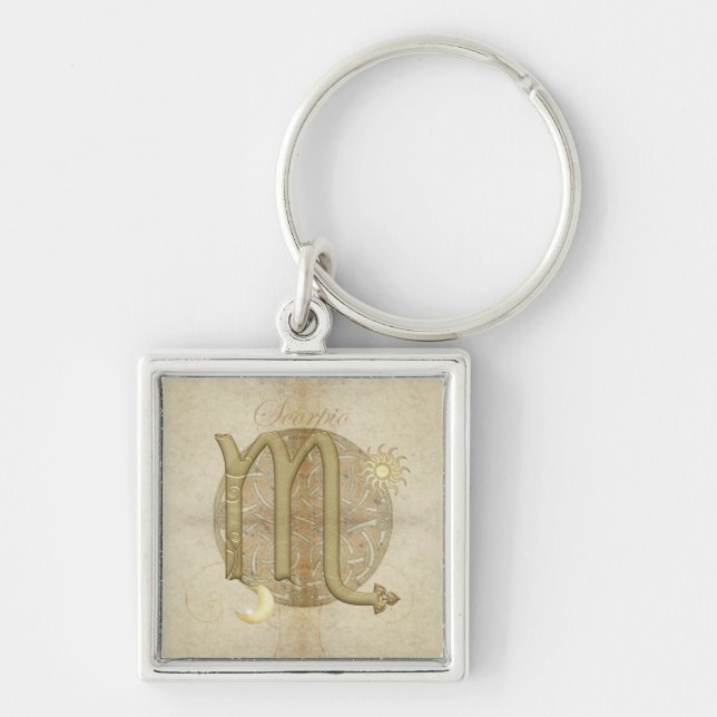 Zodiac Sign Scorpio Premium Keychains (Front)