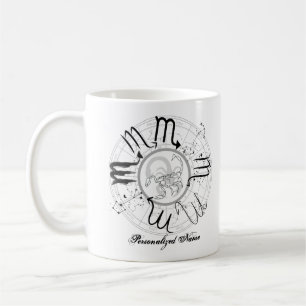 Zodiac Sign Scorpio.w Cust.Name Coffee Mug