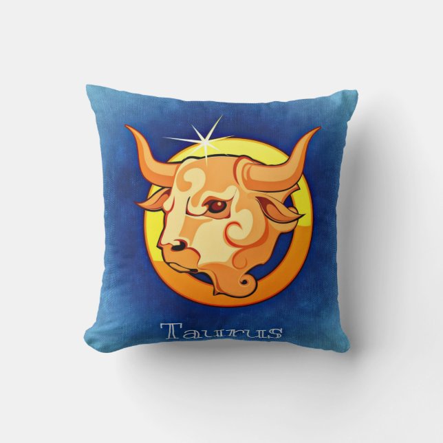 Zodiac sign Taurus Cushion (Front)