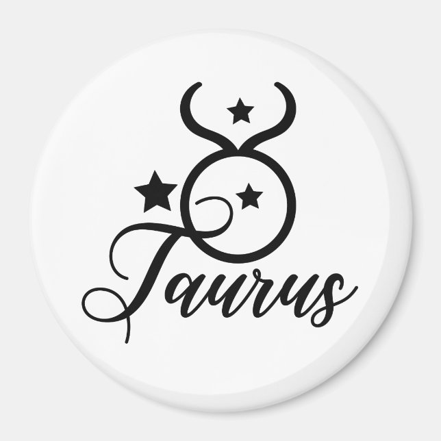 Zodiac Sign Taurus Magnet (Front)