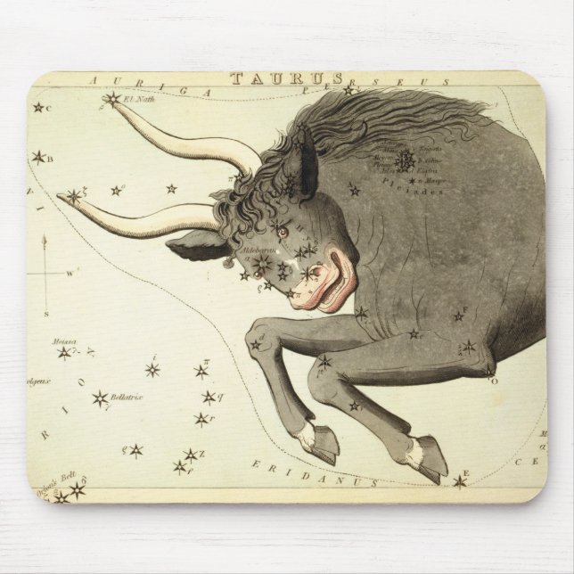 Zodiac Sign: Taurus mousepad (Front)