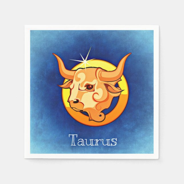 Zodiac_Sign_Taurus Napkin (Front)