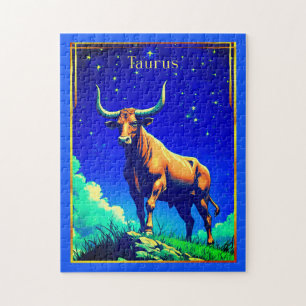 Zodiac Sign Taurus Rooted in Earth and Sky Jigsaw Puzzle