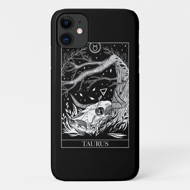 Zodiac sign Taurus Tarot card  Case-Mate iPhone Ca Case-Mate iPhone Case (Back)