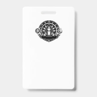 Zodiac signs ID badge