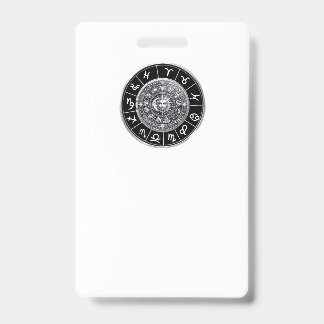 Zodiac signs ID badge