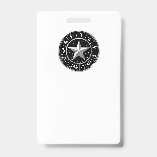 Zodiac signs ID badge (Front)