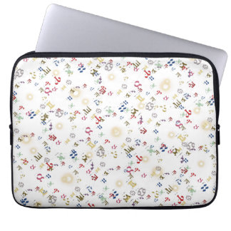 Zodiac Signs Numeric Multicolored Laptop Sleeve