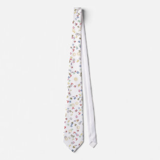Zodiac Signs Numeric Multicolored Tie