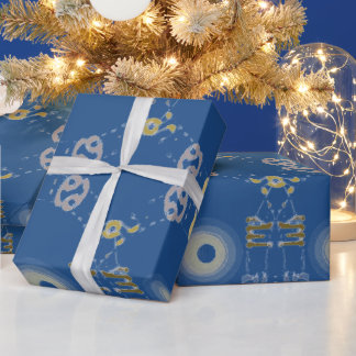 Zodiac Signs Numerical Symbols Wrapping Paper