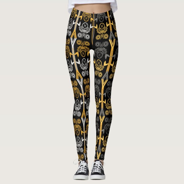 Zodiac signs, Pisces Leggings (Front)