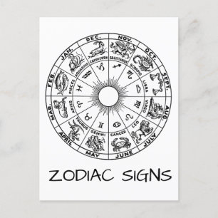Zodiac Signs Postcard
