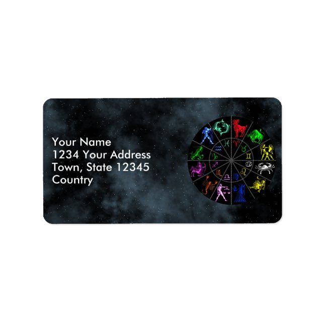 Zodiac signs together label (Front)