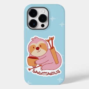 ZODIAC SIGNS WITH SLOTHS AND COFFEE SAGITTARIUS Case-Mate iPhone 14 PRO CASE