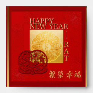 Zodiac signs Yin Yang Chinese Rat Year 2020 S Red Envelope