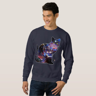 Zodiac Space In Cat T-shirt Sweatshirt