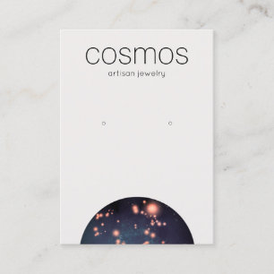 Zodiac Spiritual Stars Earring Jewellery Display Business Card
