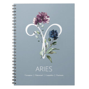Zodiac Star Sign Aries Notebook