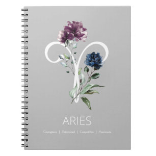 Zodiac Star Sign Aries Notebook