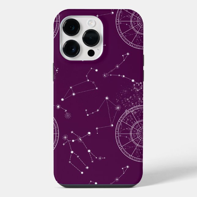 ZODIAC STARRY SKY PATTERN iPhone CASE (Back)