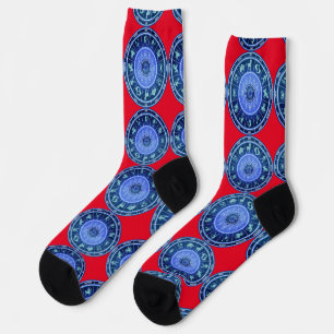Zodiac Sun Sign Astrology Calendar Thunder_Cove Socks