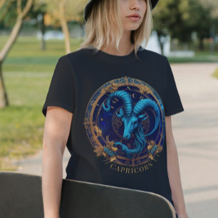 Zodiac Symbol Celestial Fantasy Capricorn Birthday T-Shirt