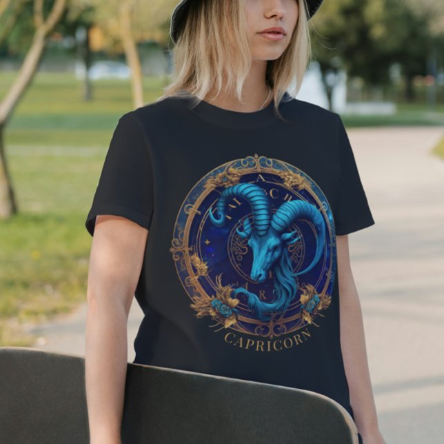 Zodiac Symbol Celestial Fantasy Capricorn Birthday T-Shirt (Creator Uploaded)