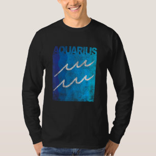 Zodiac Symbol Sign Aquarius Mens or Womens T-Shirt