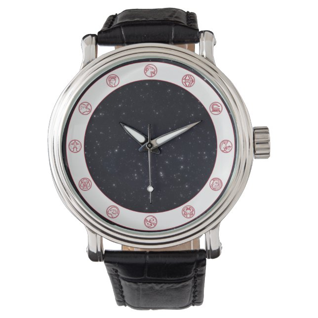 Zodiac Symbol w/Stars Watch (Front)