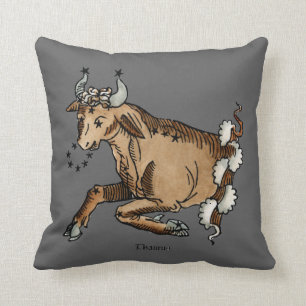 Zodiac: Taurus, 1482 Cushion