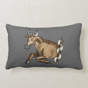 Zodiac: Taurus, 1482 Lumbar Cushion