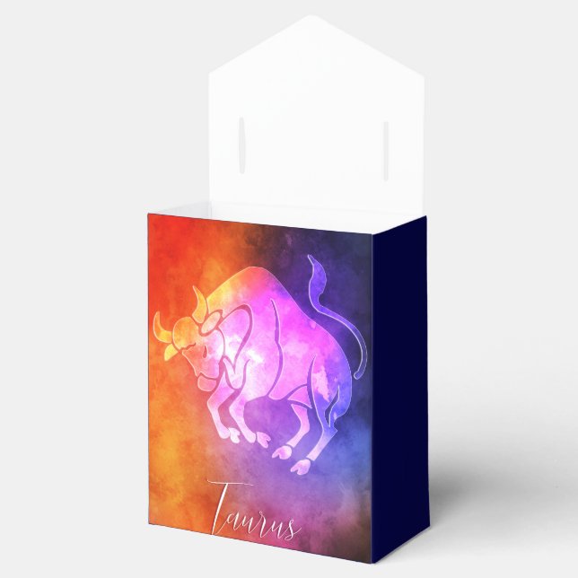 Zodiac : Taurus Colourful Candy Colours Favour Box (Opened)
