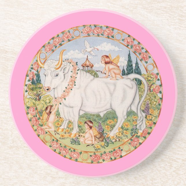 Zodiac Taurus - Customise it! Coaster (Front)