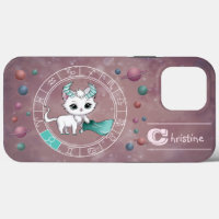 Zodiac Taurus Cute Cat Wheel Planet Astrology