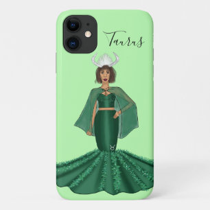 Zodiac Taurus Goddess with Horns iPhone 11 Case