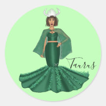 Zodiac Taurus Goddess with Horns